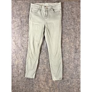 Madewell High Riser Crop Women’s Green Casual Denim Jeans‎ Size 26